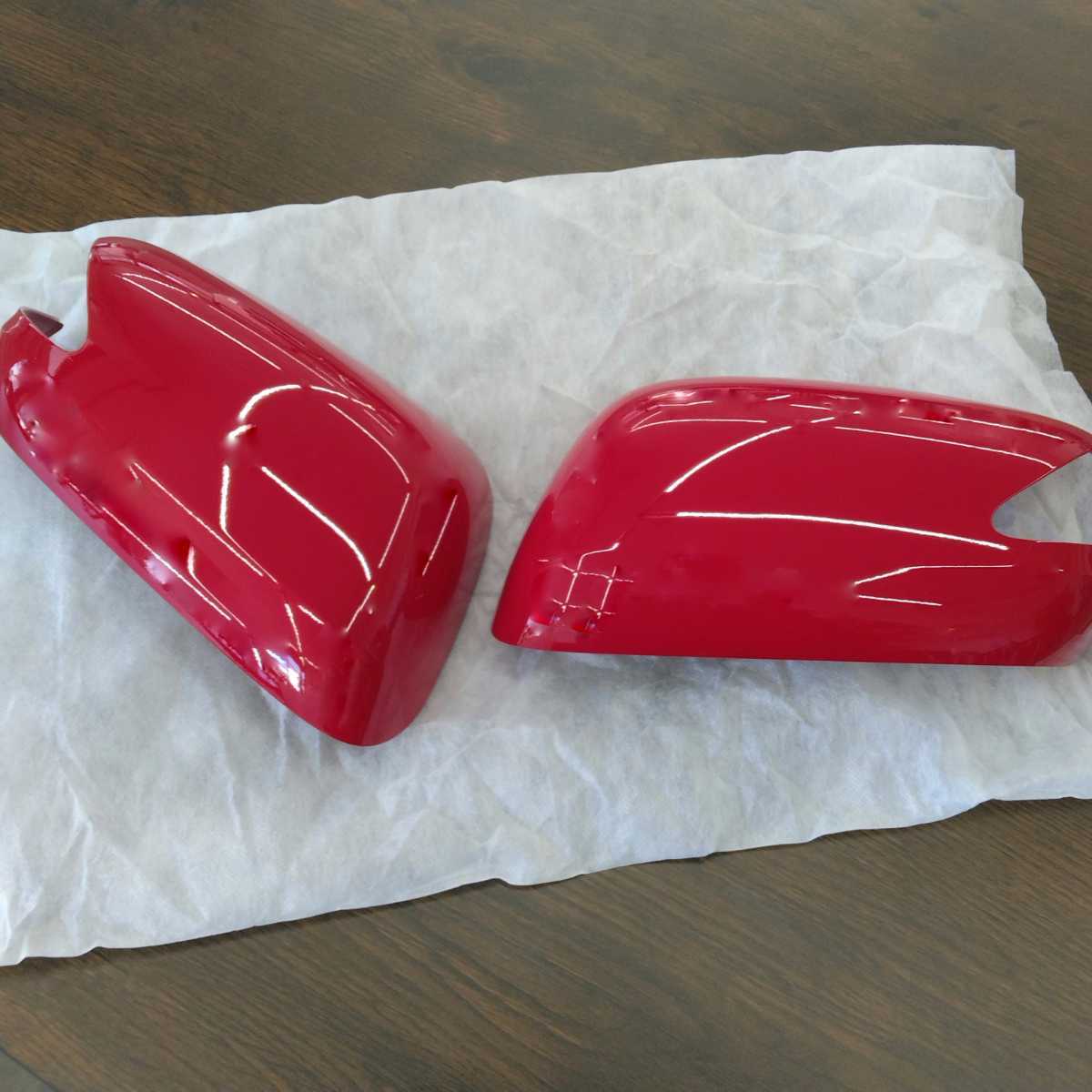 ★☆FIT GE6 純正 ドアミラー スカルキャップ 左右セット 未使用 ドアミラーカバー RS 赤 シャトル GP1 GG7 honda Door mirror cover red_画像1