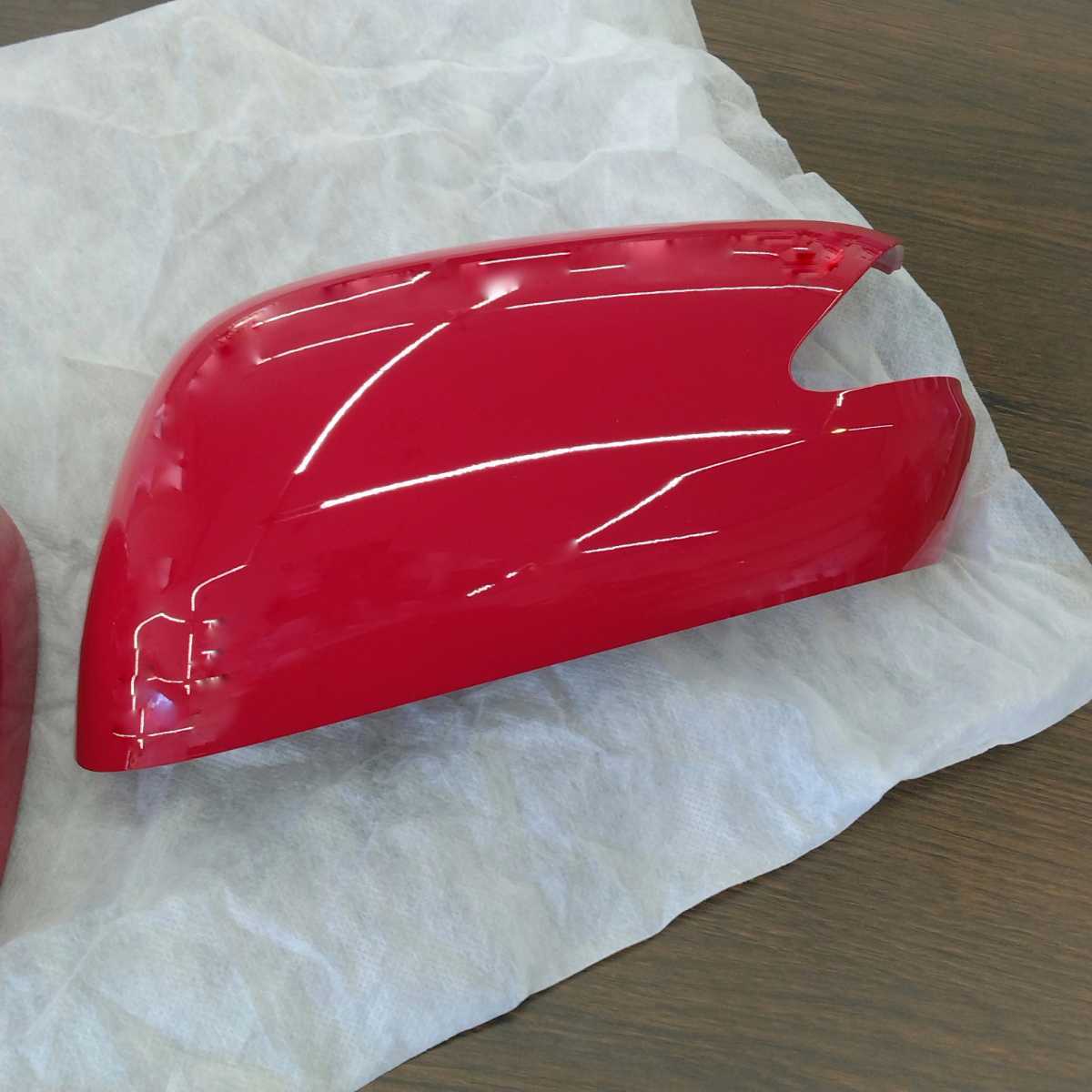 ★☆FIT GE6 純正 ドアミラー スカルキャップ 左右セット 未使用 ドアミラーカバー RS 赤 シャトル GP1 GG7 honda Door mirror cover red_画像2