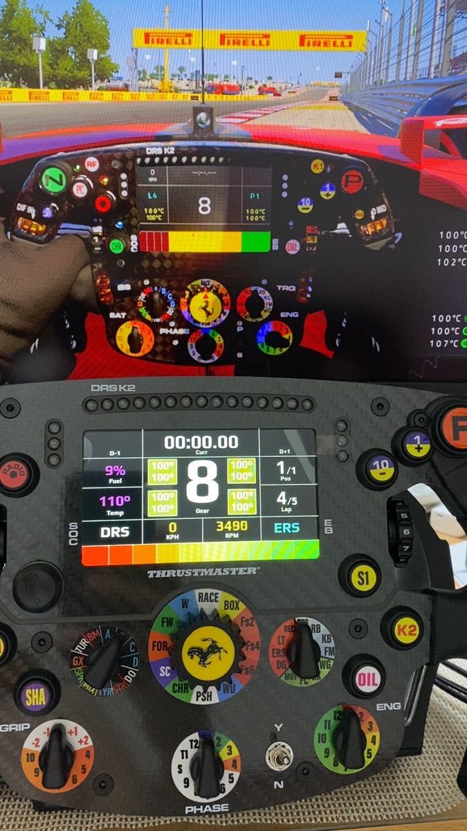 美品！THRUSTMASTER F1 フェラーリ SF1000 EDITION スラストマスター　ハンドル