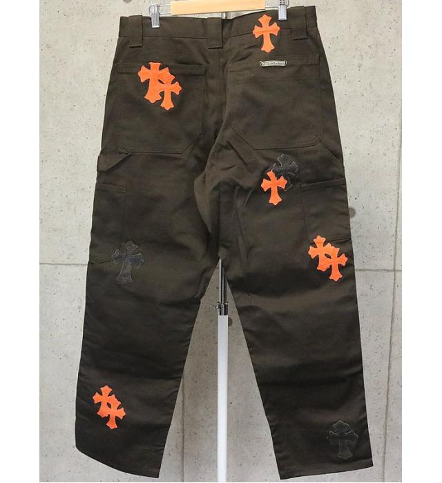 正規 クロムハーツ 新品 SALE 銀座店 カーペンターパンツ ブラウン 32