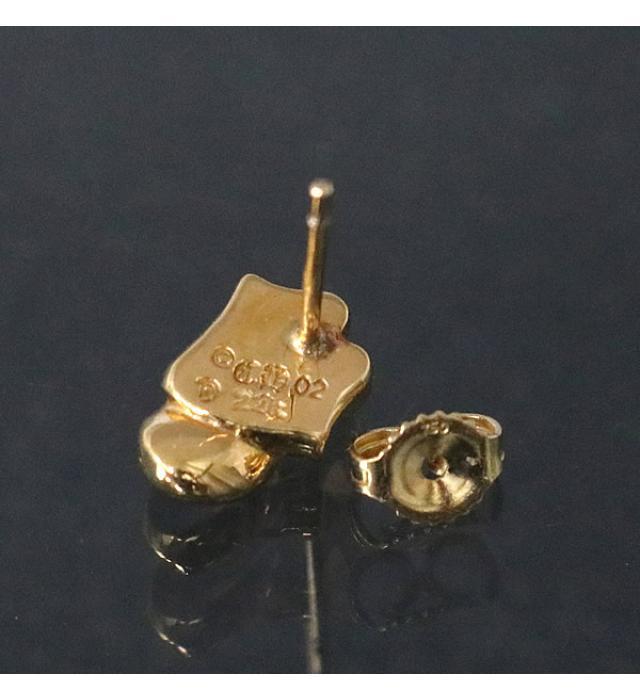 【値下げ】 22K クロムハーツ 銀座店 56796円 リップ&タン ピアス スタッド イヤリング、ピアス