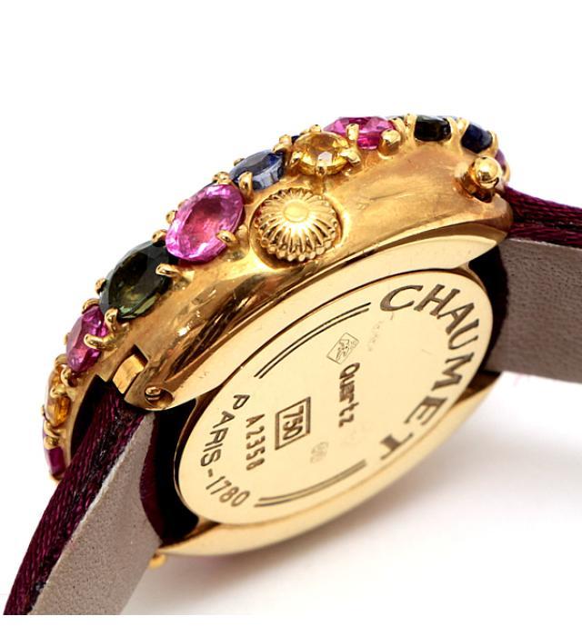 [ широкий хвост магазин ] Chaumet CHAUMETano- женские наручные часы многоцветный K18YG кварц 