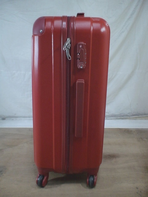 3806 赤 TSAロック付 ダイヤルロック付 スーツケース キャリケース 旅行用 ビジネストラベルバックの画像2
