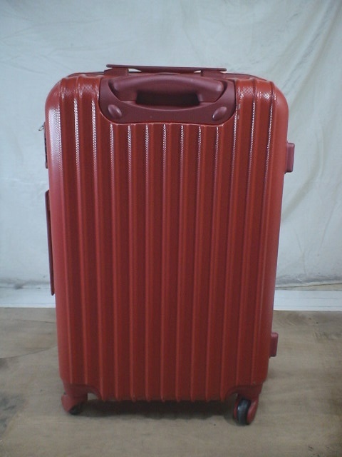 3806 赤 TSAロック付 ダイヤルロック付 スーツケース キャリケース 旅行用 ビジネストラベルバックの画像3