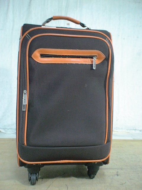 3908　ATSUKI ONISHI　茶色　スーツケース　キャリケース　旅行用　ビジネストラベルバック_画像1