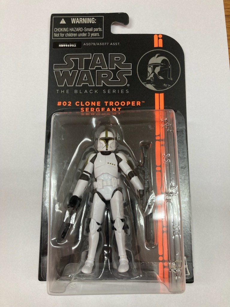 STARWARS スターウォーズ フィギュア THE BLACK SERIES #2 CLONE TROOPER SERGEAT 3.75 クローントルーパー・サージェント 新品未使用_画像1