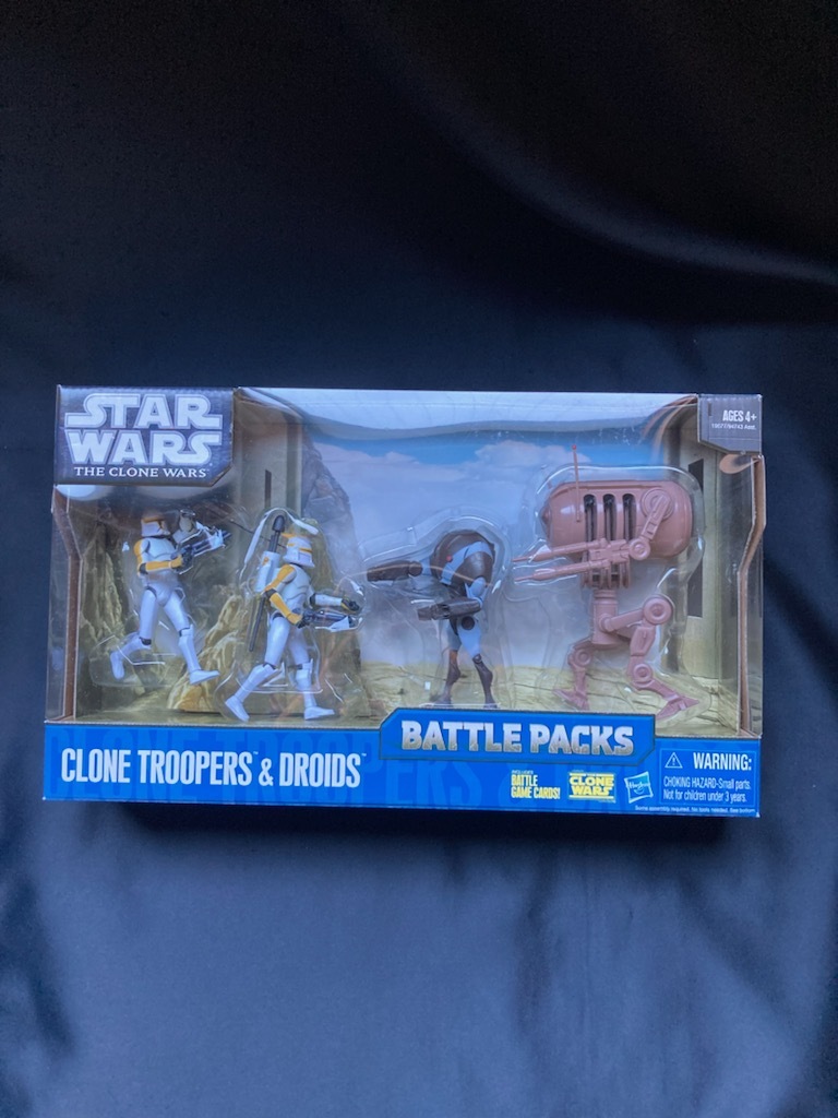 STARWARS スターウォーズ フィギュア THE CLONE WARS BATTLE PACKS CLONE TROOPERS ＆DROIDS クローントルーパー バトルドロイド