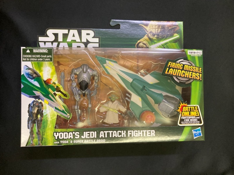 STARWARS スターウォーズ フィギュア Jedi Attack Fighter Yoda & Super Battle Droid 2013 3.75インチ_画像1