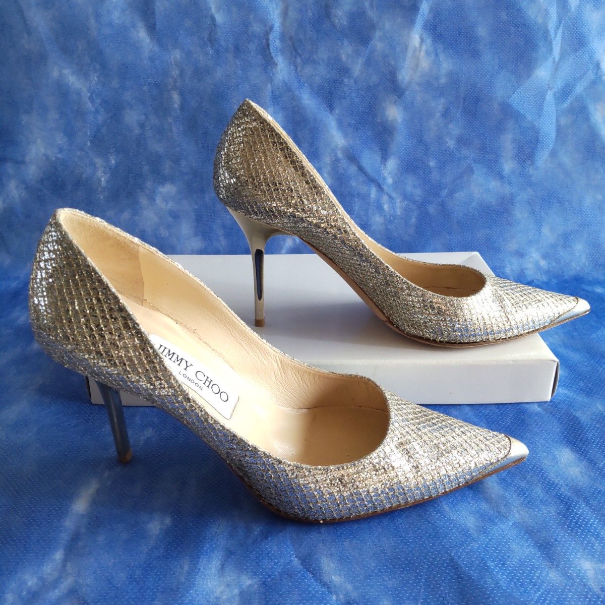 Jimmy Choo サイズ36 ヒール8.5cm ジミーチュウパンプス - 靴