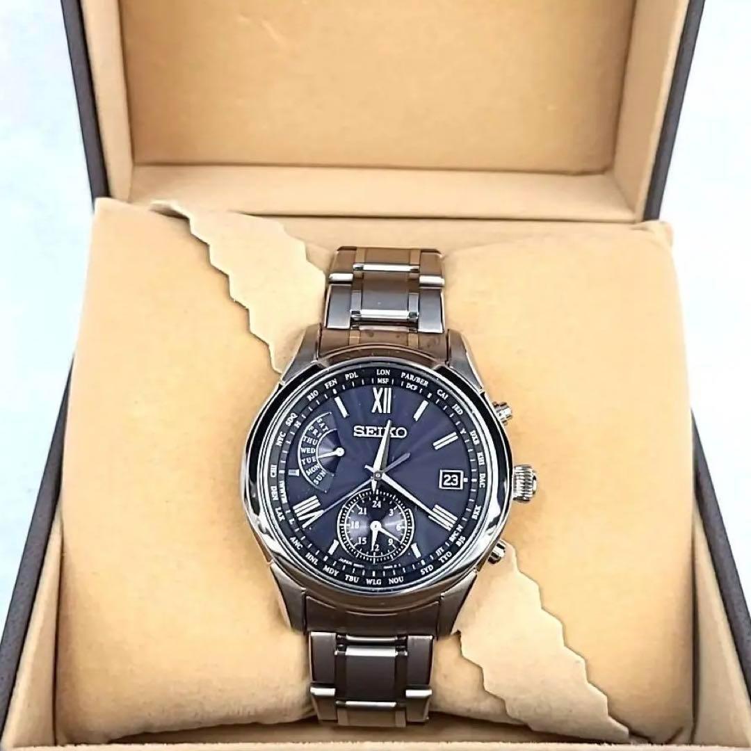 ほぼ新品】セイコー SEIKO ブライツ 電波ソーラー 8B63-0AY0 ほぼ新品】セイコー SEIKO ブライツ 電波ソーラー 8B63-0AY0