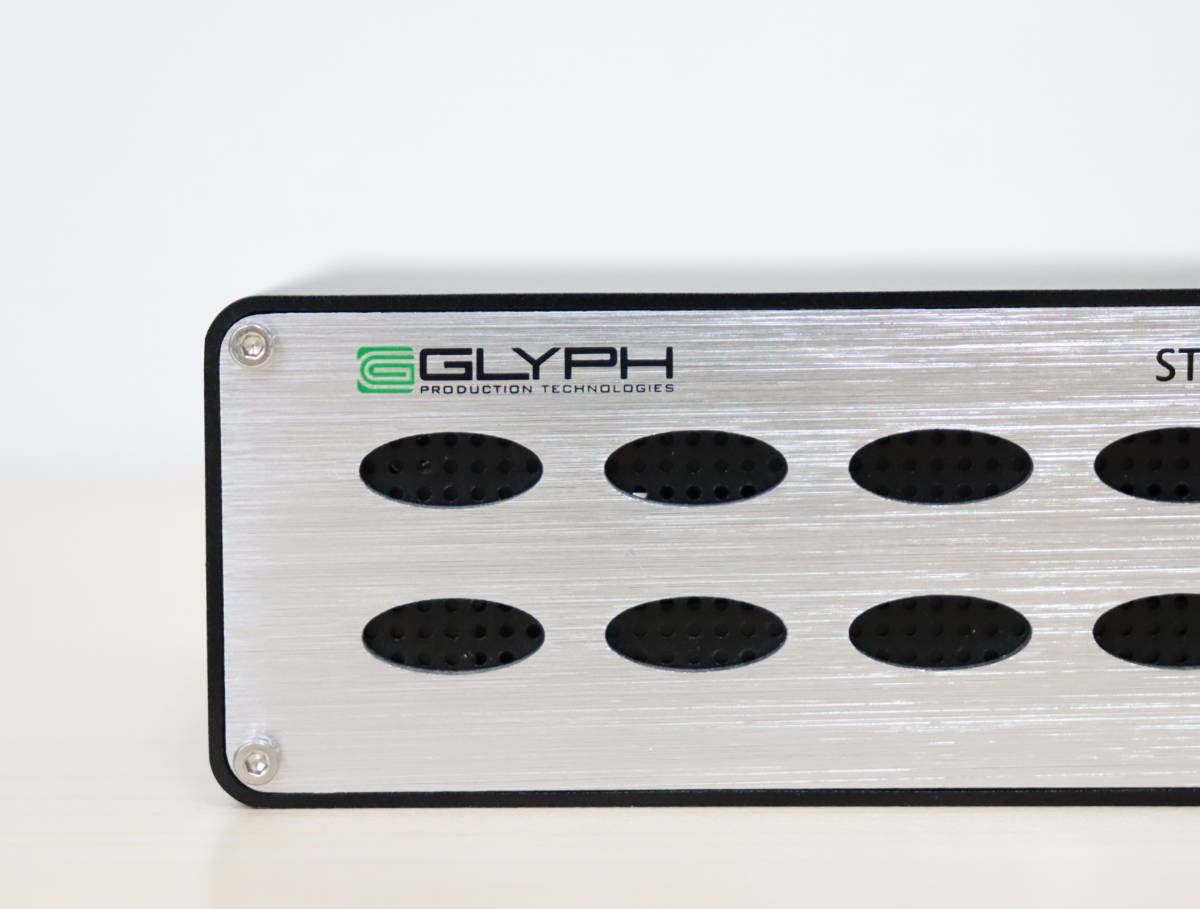 Glyph/ grif STUDIORAID mini Mini attached outside hard disk drive /HDD eSATA connection black × silver power supply cable less / present condition goods [W780]