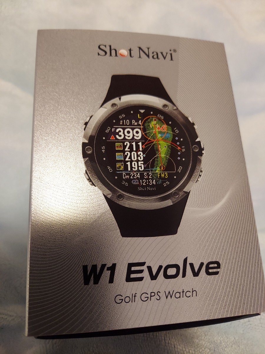 ShotNavi GPS ナビ ゴルフ W1 Evolve ブラック×シルバー-