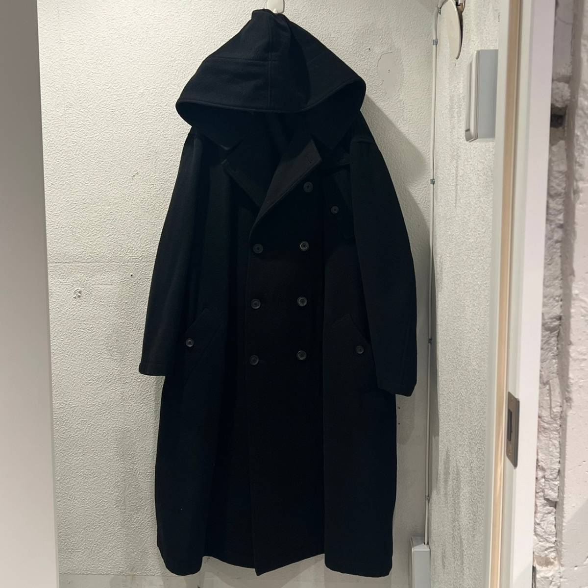 流行 Yohji Yamamoto POUR HOMME ヨウジヤマモト フーデッドコート