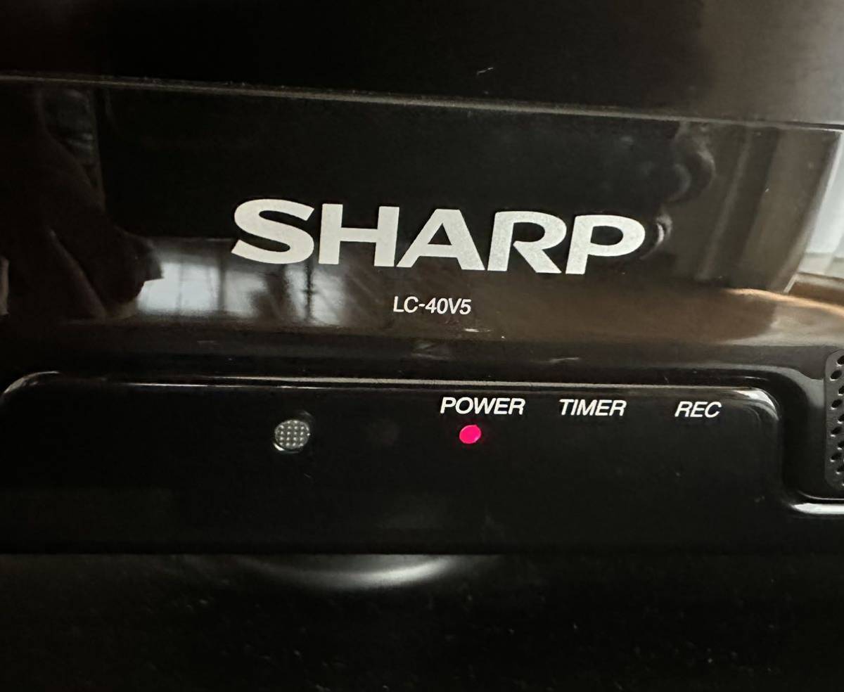 【家財宅急便】SHARP シャープ AQUOS 40インチ 液晶テレビTV LC-40V5-B リモコン付2011年製【鮮やかな発色】_画像6