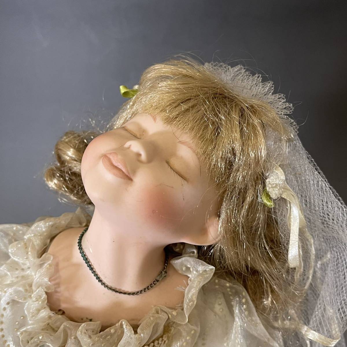 ビスクドール 西洋人形 アンティーク ドール 陶器人形 磁器人形 女の子