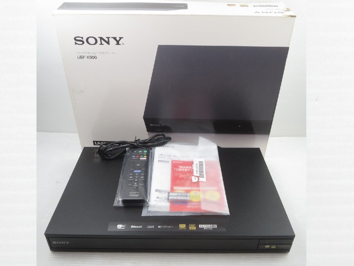 ♪SONY ソニー Ultra HD ブルーレイ/DVDプレーヤー UBP-X800 2017年製♪動作OK 中古品_画像1