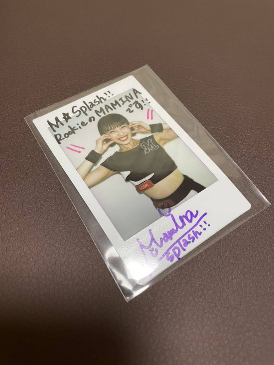 BBM 2023 チアリーダー　舞　M☆Splash!! MAMINA直筆サイン入りチェキカード　10枚限定　千葉ロッテマリーンズ_画像1
