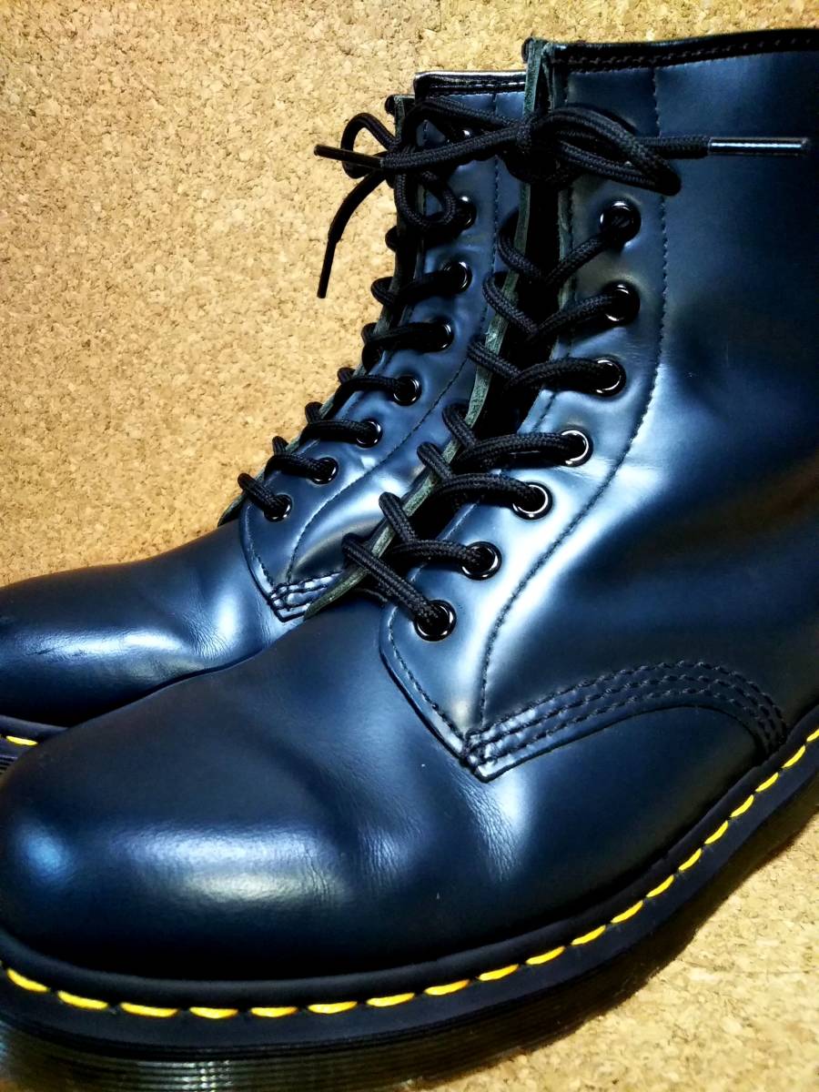 【Dr.MARTENS】ドクターマーチン 1460 8ホールブーツ UK10(29cm ) 8EYE BOOT スムースレザー ネイビー 国内正規品【美品】_画像1