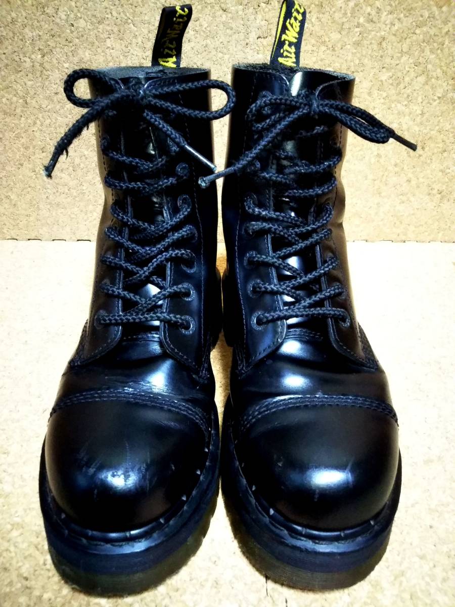 【Dr.MARTENS】ドクターマーチン クレイジーボム2 8ホールブーツ UK8 (27cm ) CRAZY BOMB2 ブラック 希少レア 厚底_画像9