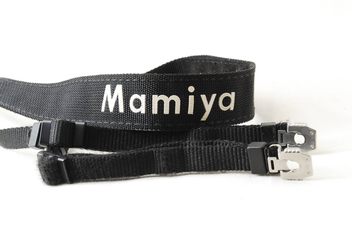 ☆Mamiya マミヤ M645等 ストラップ 金具付き 黒色(ブラック)×白色(ホワイト) フィルムカメラ Camera strap フイルム ネック ショルダー☆の画像3