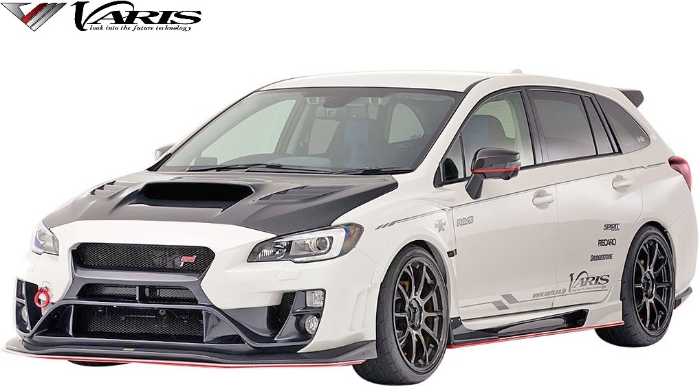 【M's】SUBARU レヴォーグ (2014.6-2020.11) VARIS ARISING-2 リヤアンダースカート CARBON+FRP バリス エアロ パーツ 外装 VASU-305_画像6