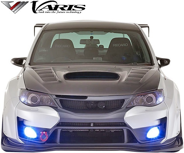 【M's】スバル インプレッサ WRX STI GVB/GVF (2007y-2014y) VARIS フロントフェンダー + Ver2 F/B EXカバー 4pcs FRP バリス VASU-187_画像6