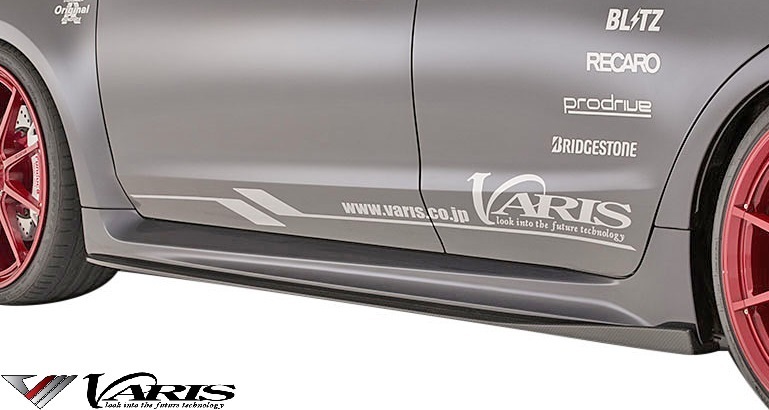 【M's】スバル レヴォーグ A型 B型 C型 VM4/VMG (2014.6-2020.11) VARIS ARISING-1 サイドアンダーボード CARBON バリス エアロ VASU-304_画像1