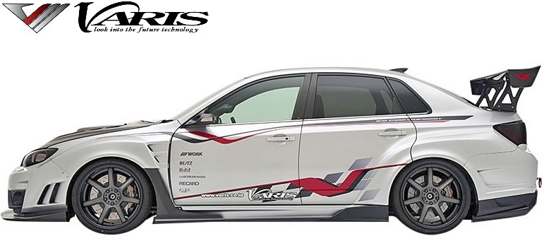 【M's】スバル インプレッサ WRX STI GVB/GVF (2007y-2014y) VARIS フロントバンパー Ver.2 + アンダーリップ FRP バリス VASU-184_画像10