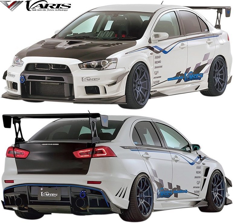 【M’s】 三菱 CZ4A ランサーエボリューション10 (2007-2015) VARIS リアバンパー (14 Ver.Ultimate) FRP バリス エアロ パーツ VAMI-204_画像2