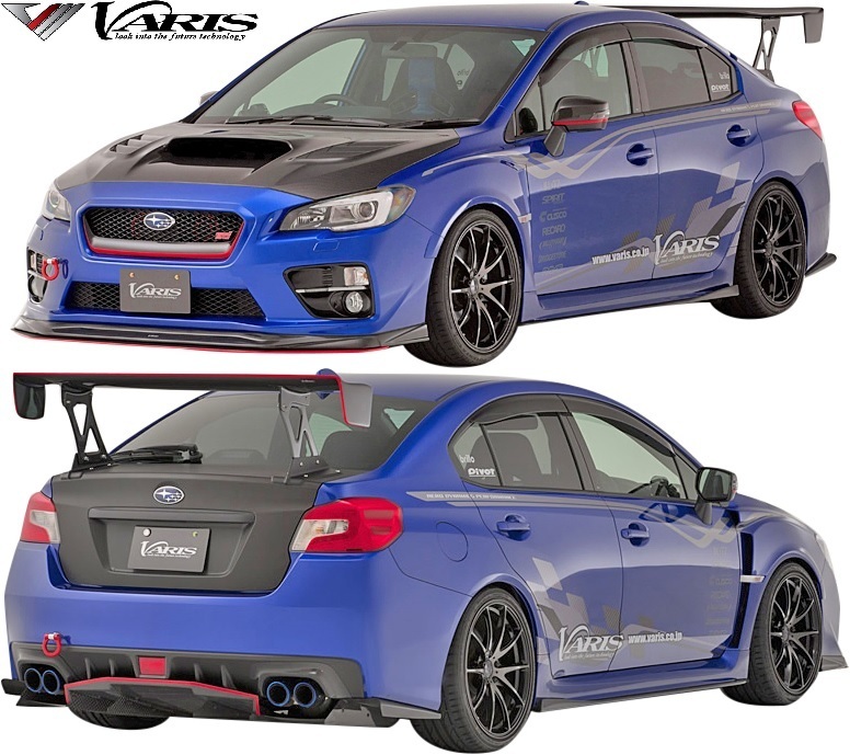 【M's】WRX STI S4 / VAB VAG (A-C) VARIS ARISING-1 サイドアンダーボード CARBON カーボン バリス ヴァリス エアロ パーツ VASU-166_画像2