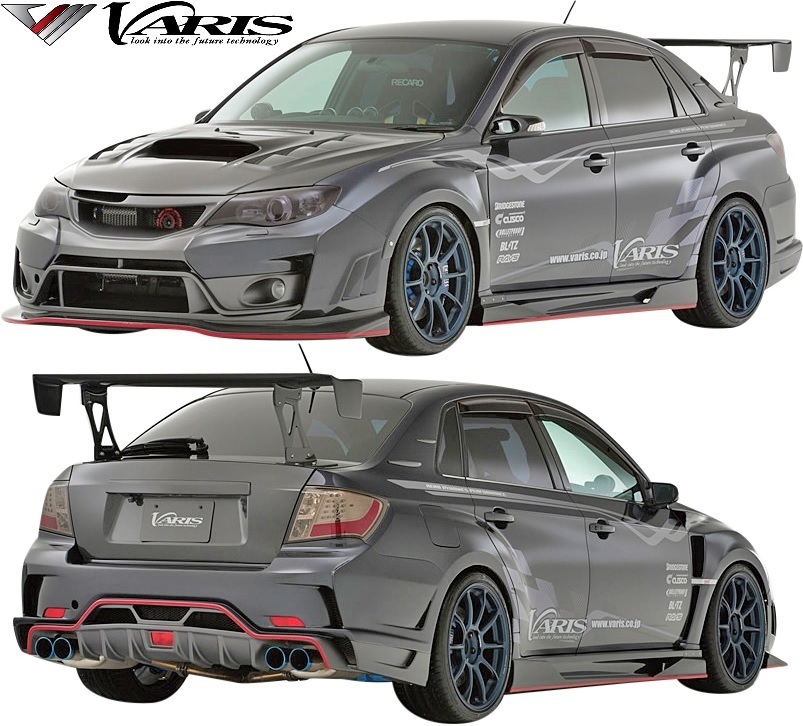 【M's】スバル インプレッサ WRX STI GVB (2007y-2014y) VARIS Ultimate フロントバンパー Ver.2 ／／ バリス FRP 未塗装 エアロ VASU-152_画像5