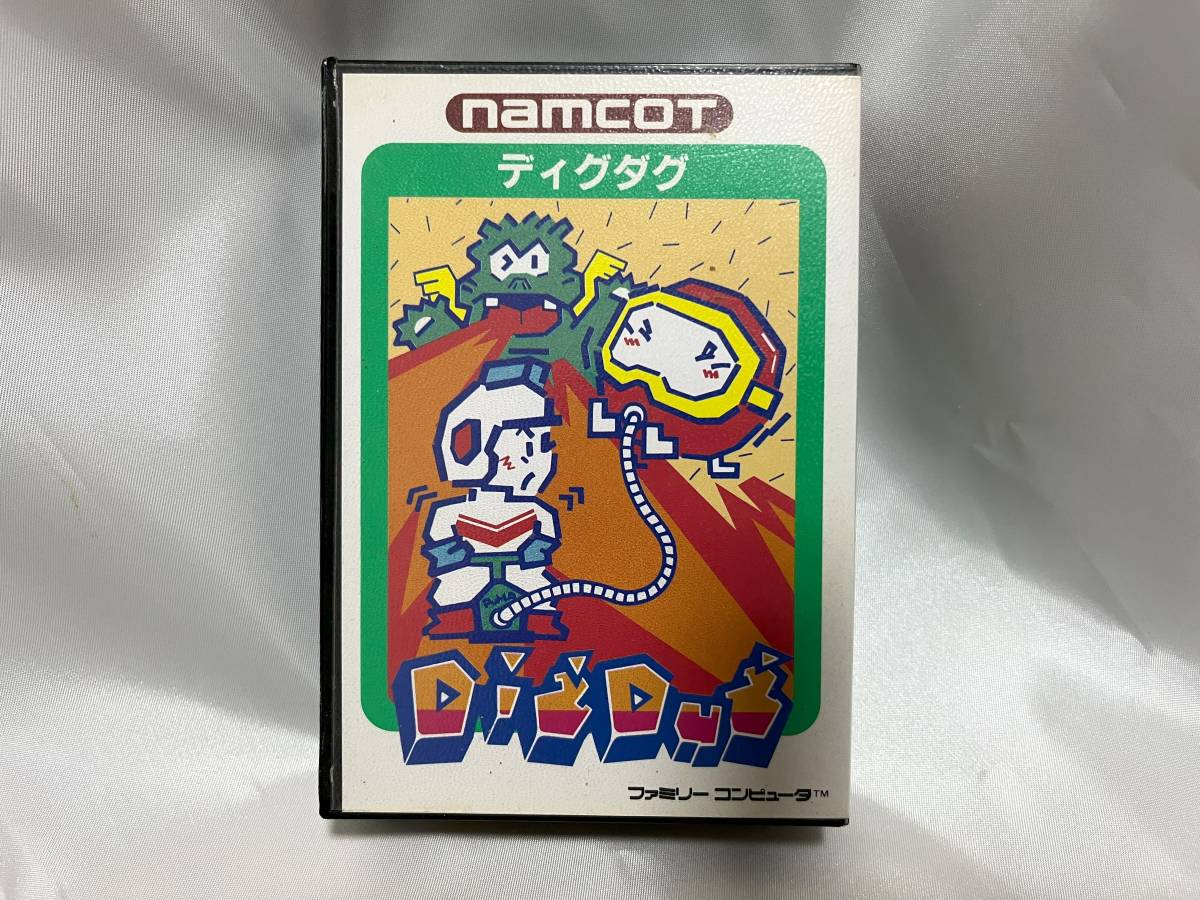 中古FCソフト】ディグダグ(DigDug)箱 説明書付き ナムコ 中古FCソフト】ディグダグ(DigDug)箱 説明書付き ナムコ