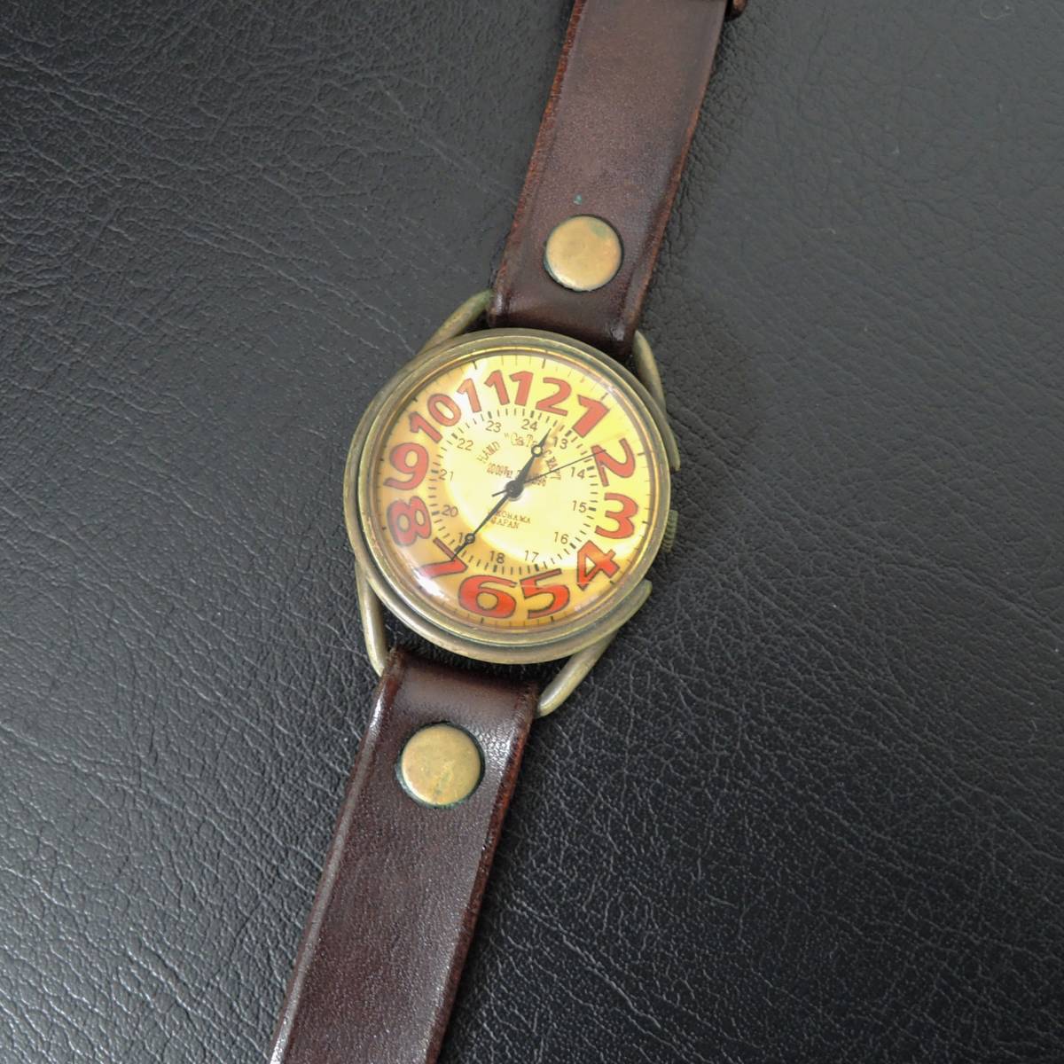 ガタ GaTa watch smith ハンドメイド 腕時計 手作り ヴィンテージ アンティーク風 アナログ クォーツ HAND GaTa CRAFT 6914の画像1