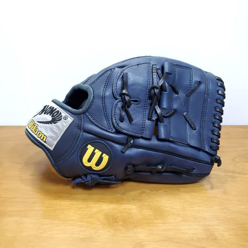 ウイルソン 野茂英雄モデル A2000 限定 NOMOラベル ネイビー Wilson 一般用大人サイズ 投手用 軟式グローブ_画像5