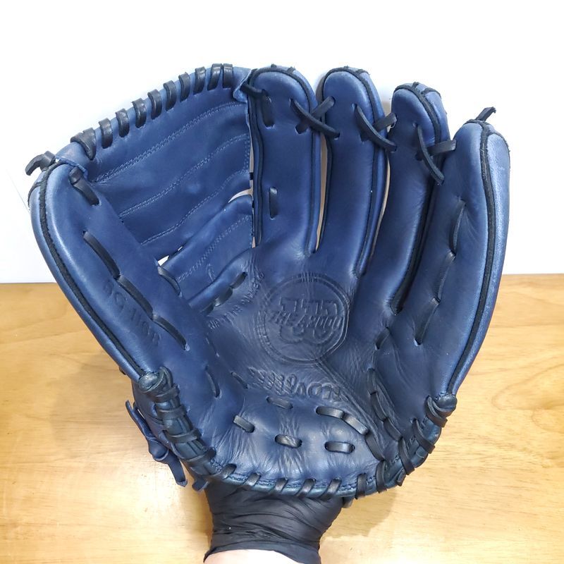 ウイルソン 野茂英雄モデル A2000 限定 NOMOラベル ネイビー Wilson 一般用大人サイズ 投手用 軟式グローブ_画像2