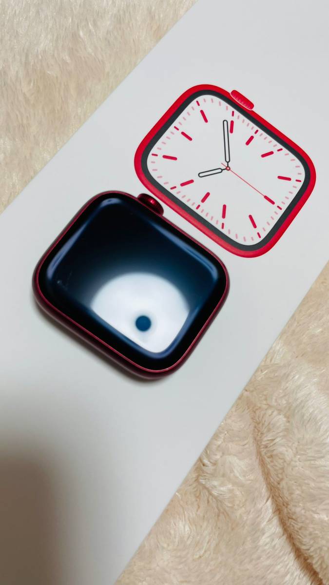 新作モデル Apple Watch 7 41mm GPSモデル Red スマートウォッチ本体