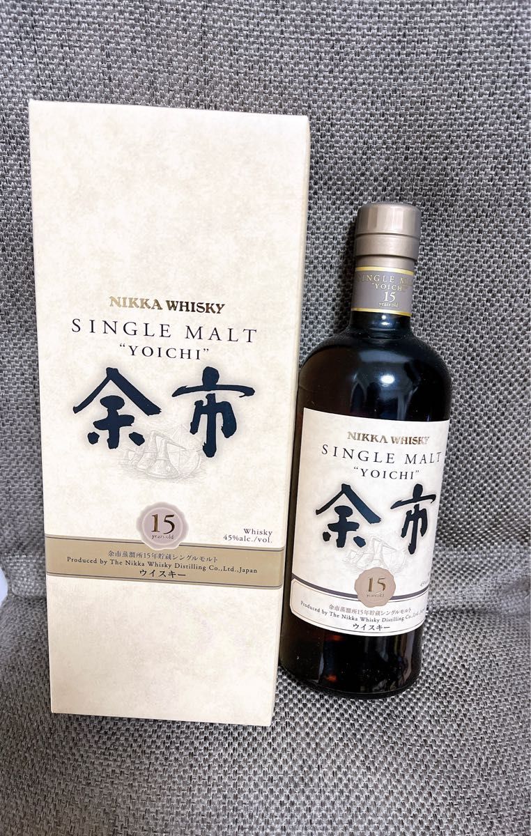 送料込　新品未開封　ニッカ　余市　15年　45度　700ｍｌ　箱付 NIKKA ニッカ余市 シングルモルトウイスキー 箱付き  