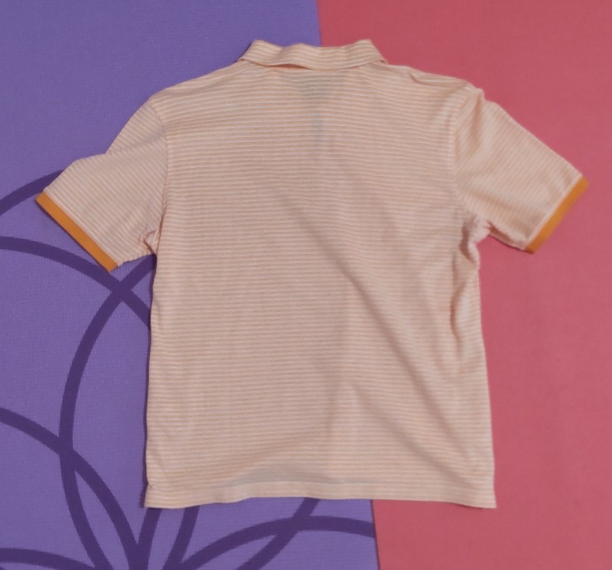 ルコックスポルティフ　ゴルフコレクション　半袖ポロシャツ　メンズLサイズ　オレンジ　QGL1612