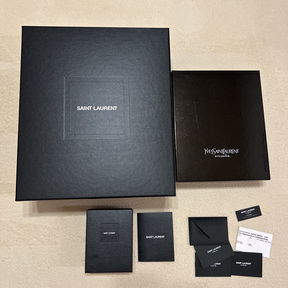 Yahoo!オークション - SAINT LAURENT 空箱 3箱 サンローラン BO...