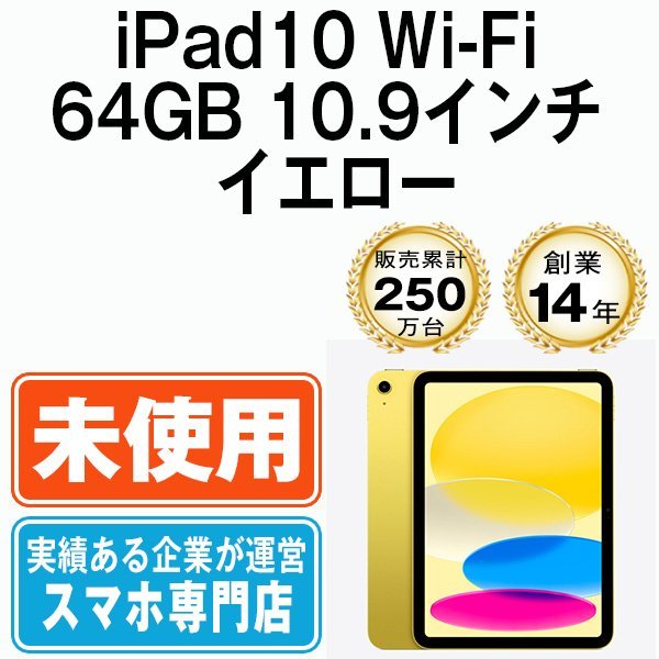 見事な創造力 10.9インチ 64GB iPad10 新品 イエロー 未使用品 本体