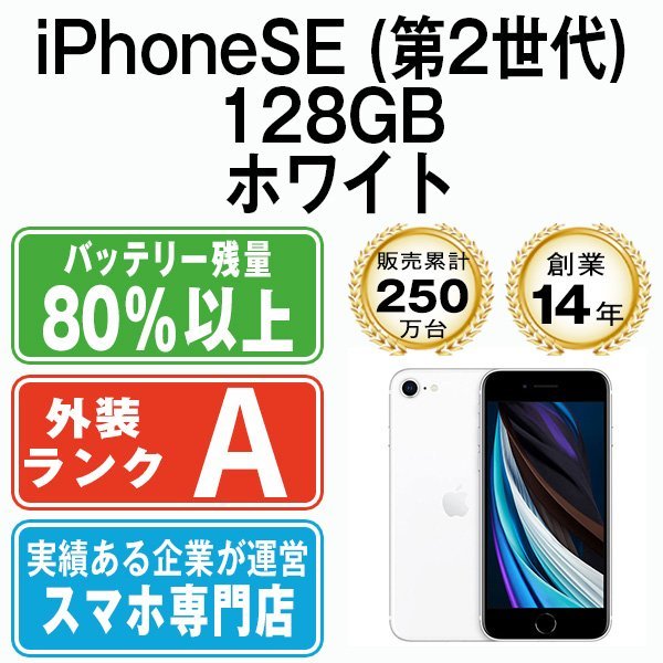 iPhoneSE2 128GB 美品 SIMロック解除済み-