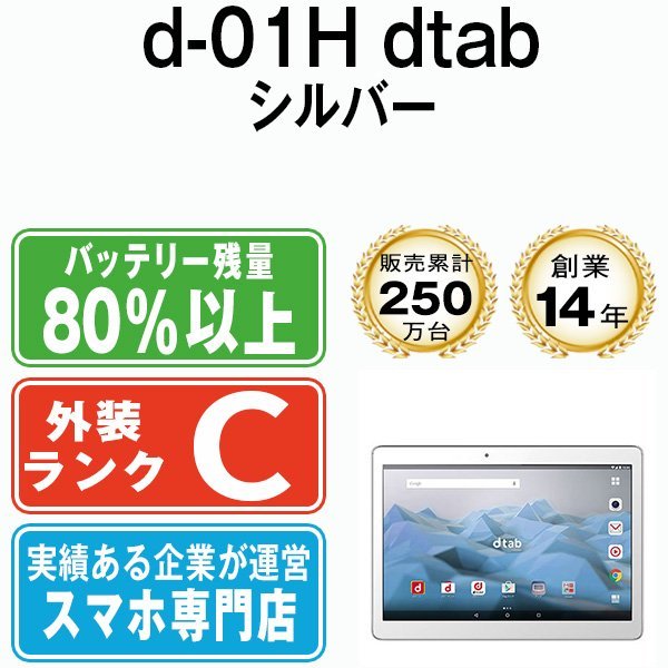 開店記念セール！】 d-01H バッテリー80％以上 dtab SIMロック解除済