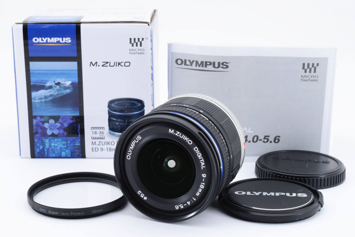 OLYMPUS M.ZUIKO DIGITAL 9-18mm F4-5.6 ED AF レンズ［美品］-