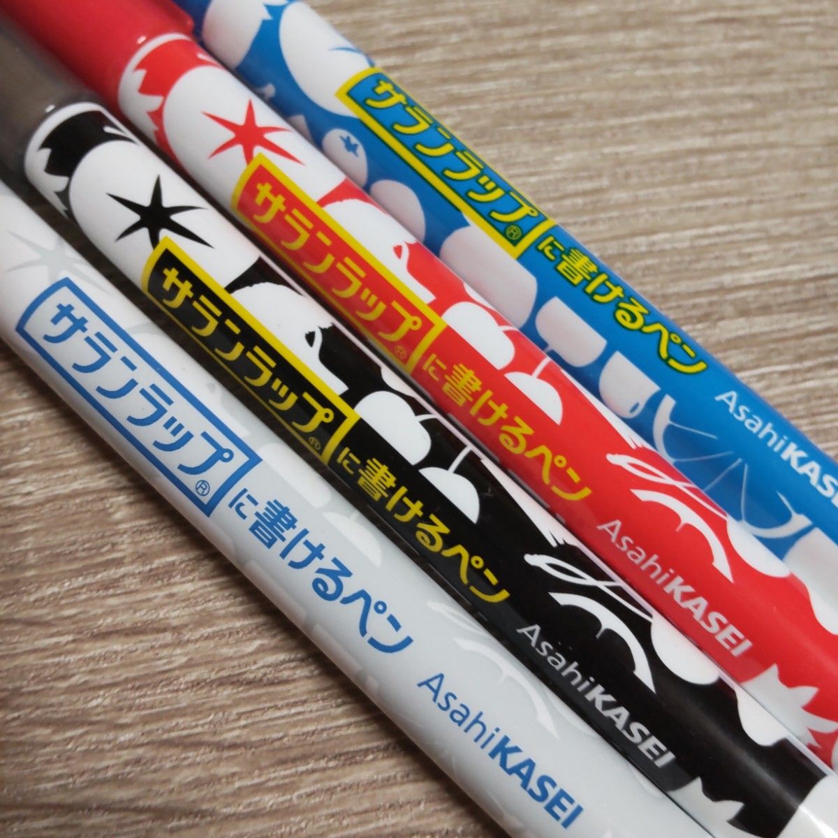 Asahikasei サランラップに書けるペン　4本セット