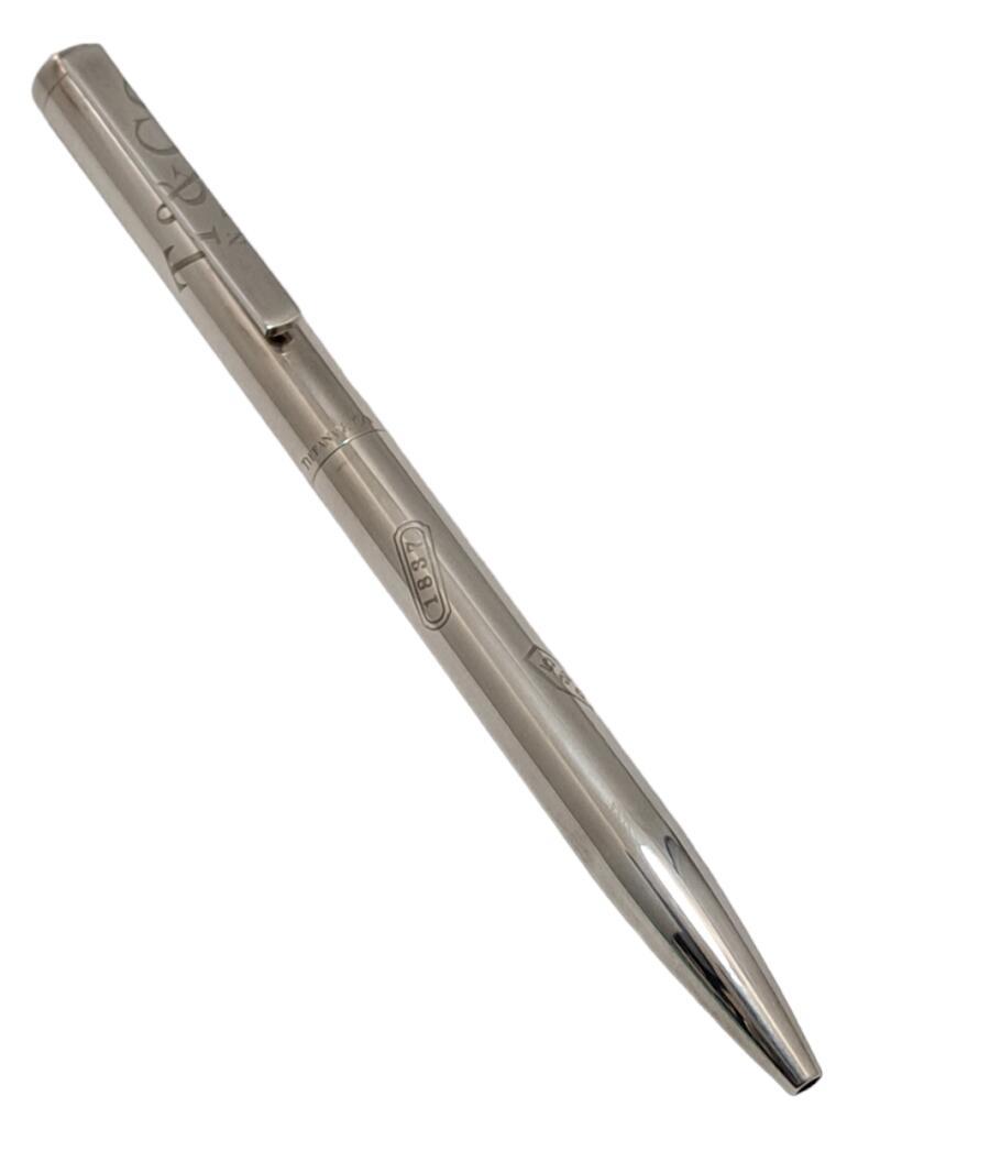Tiffany&Co. Tiffany шариковая ручка 1837 Logo серебряный 925 серебряный производства sterling серебряный [ б/у ]