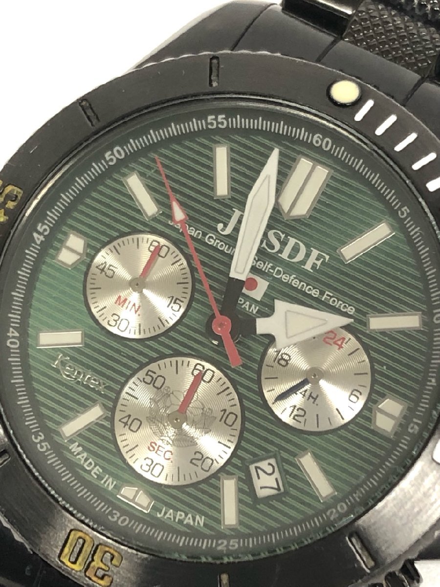 KENTEX 腕時計 ケンテックス JGSDF 陸上自衛隊 S690M クォーツ クロノグラフ メンズ 紳士用 ブラック 【中古】_画像6