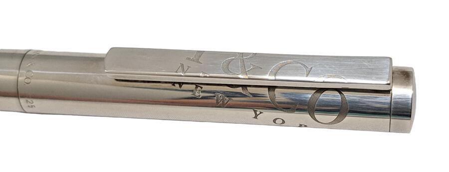 Tiffany&Co. Tiffany шариковая ручка 1837 Logo серебряный 925 серебряный производства sterling серебряный [ б/у ]