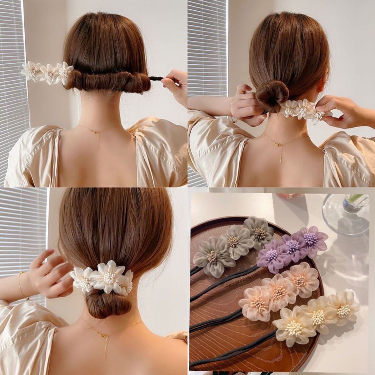 ヘアゴム　ヘアシュシュ　ヘアピン　ウェディング　 結婚式　豪華ジュエリー　ヘッドドレス　ヘアアクセサリー　髪飾り