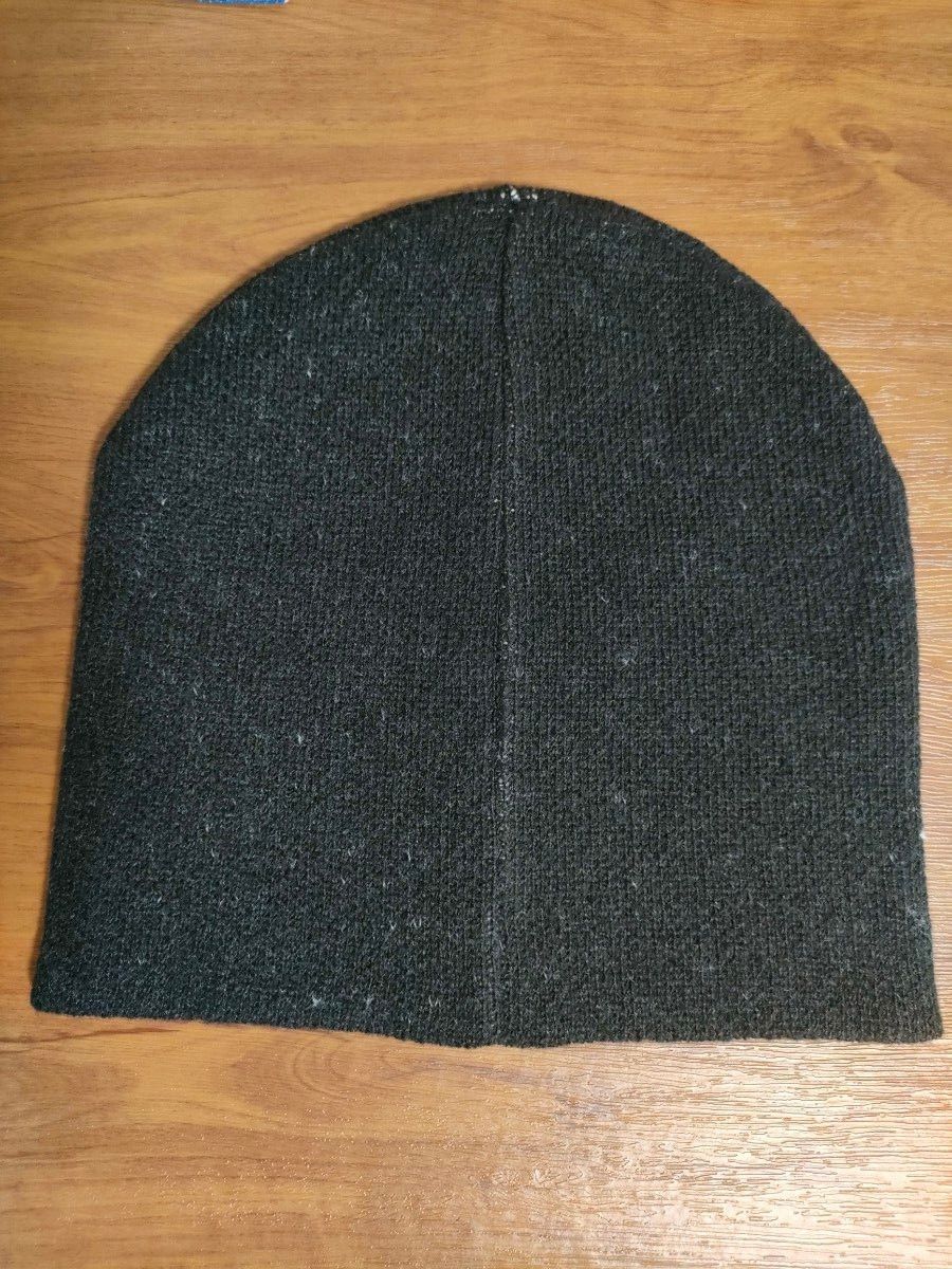 【新品・未使用】unknown ニット帽 ビーニー Y2K サイバー ブラック スカル