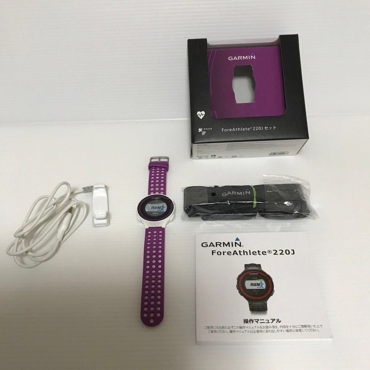 GARMIN(ガーミン) ランニング 時計 GPS ForeAthlete 220Jセット Bluetooth対応 【日本正規品】